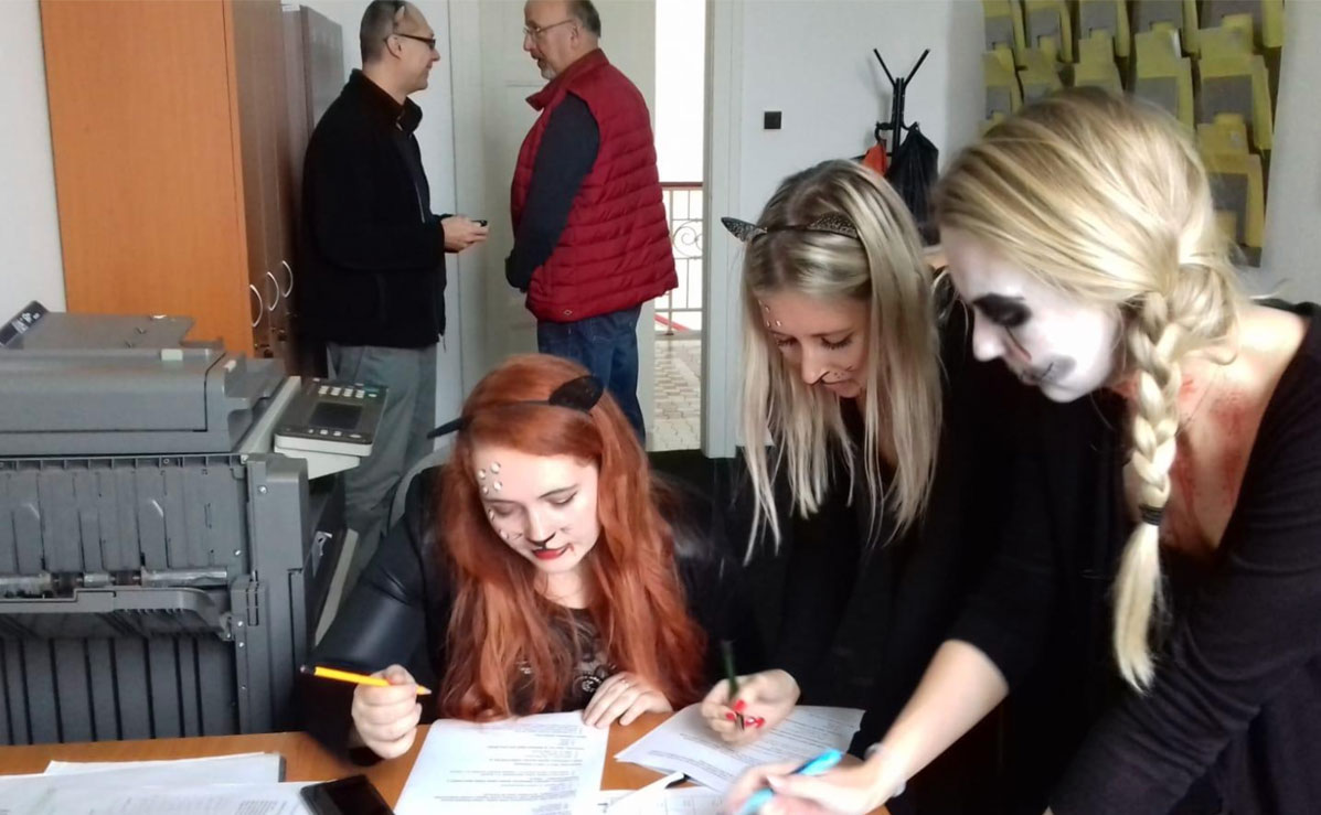 HALLOWEEN NA VOŠ Mediální tvorby